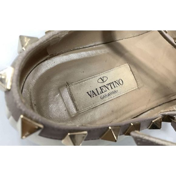 Valentinoโ'Rockstud' Point Toe Flat, US 7.5 / EU 38.5, Retails $995 - Picture 8 of 15